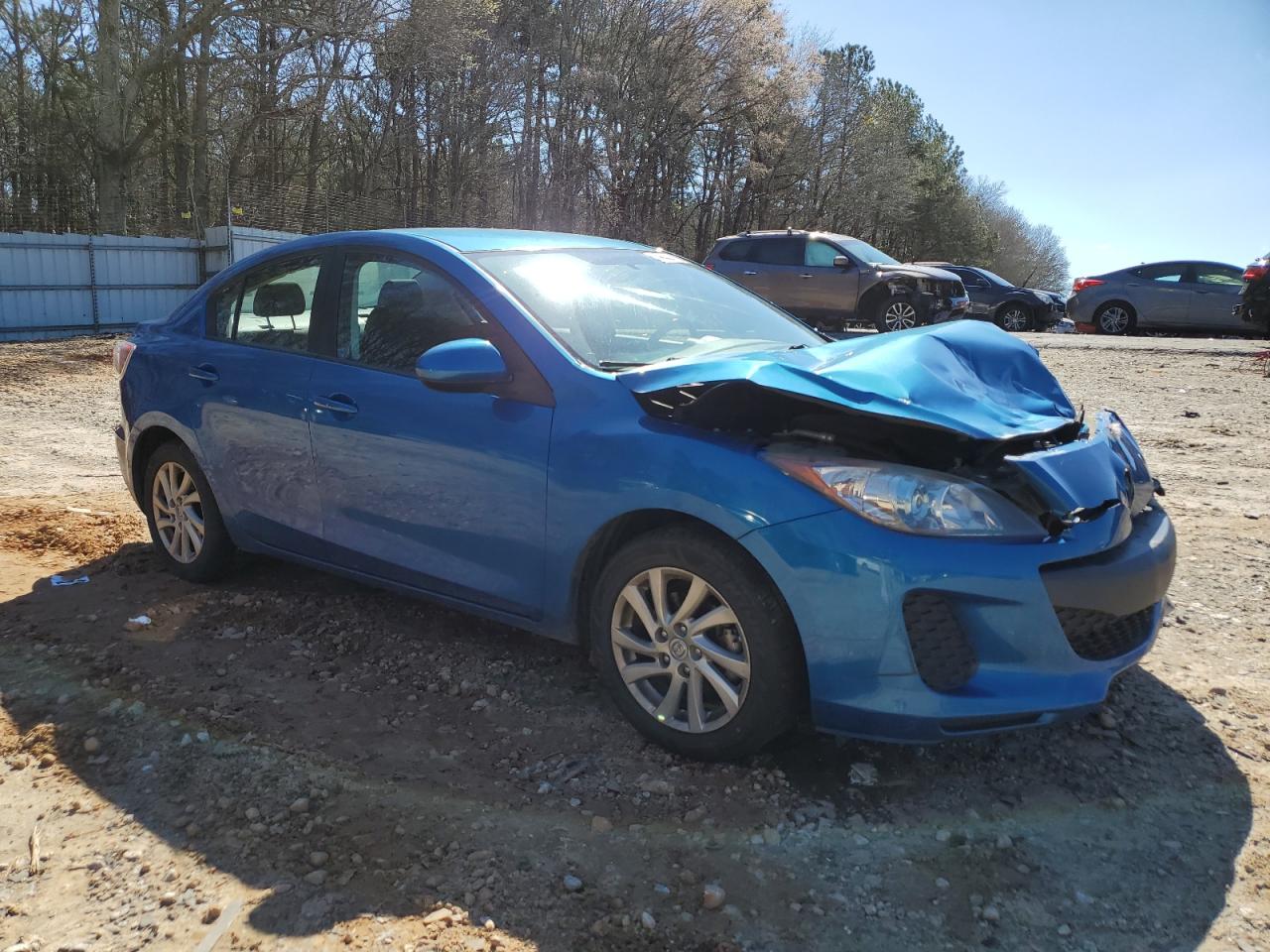 2012 Mazda 3 VIN JM1BL1V72C1594486 Copart auction photo, front end damage thumbnail 4
