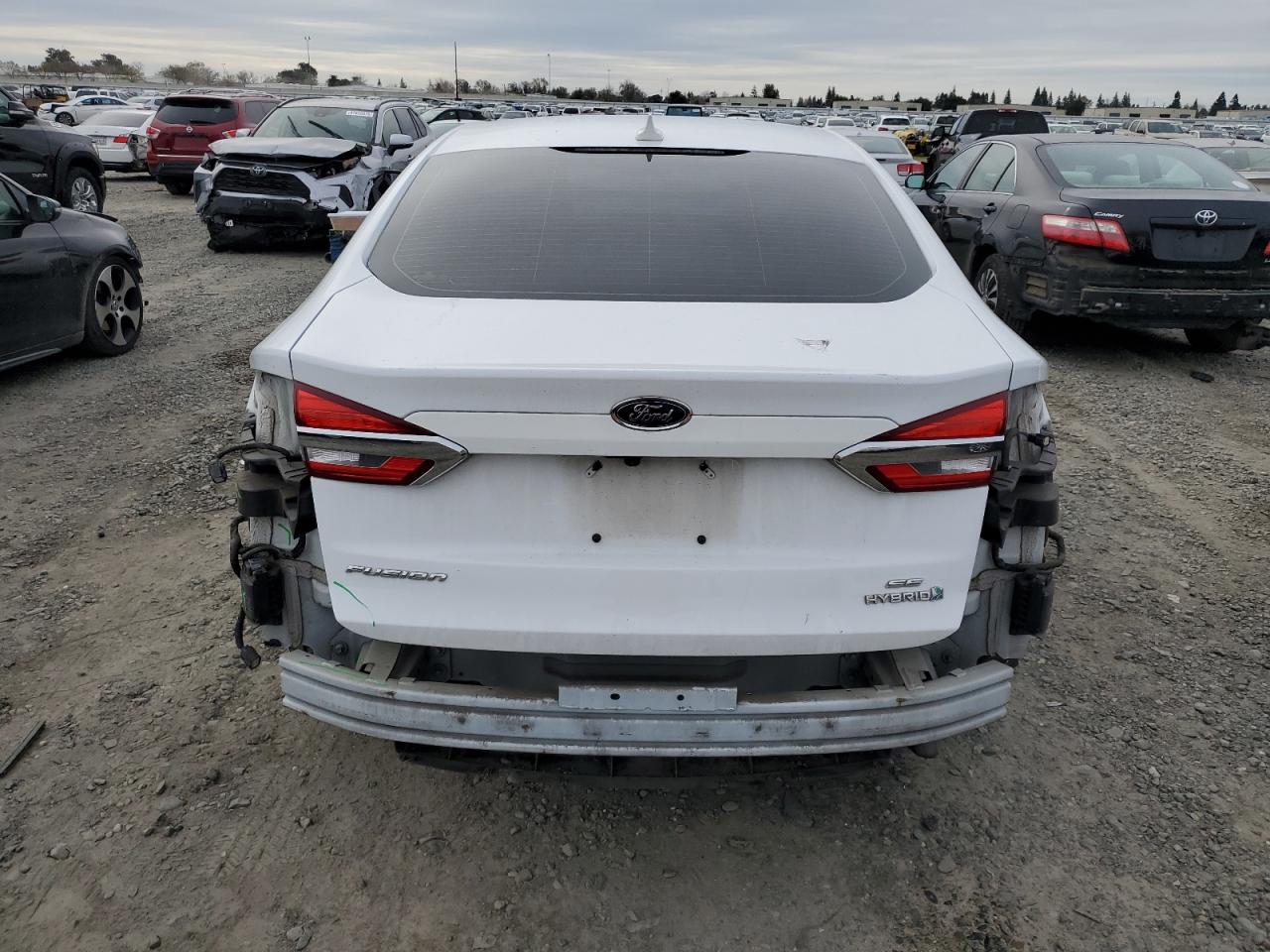 2019 Ford Fusion VIN 3FA6P0LU2KR119777 Copart auction photo, rear end damage thumbnail 6