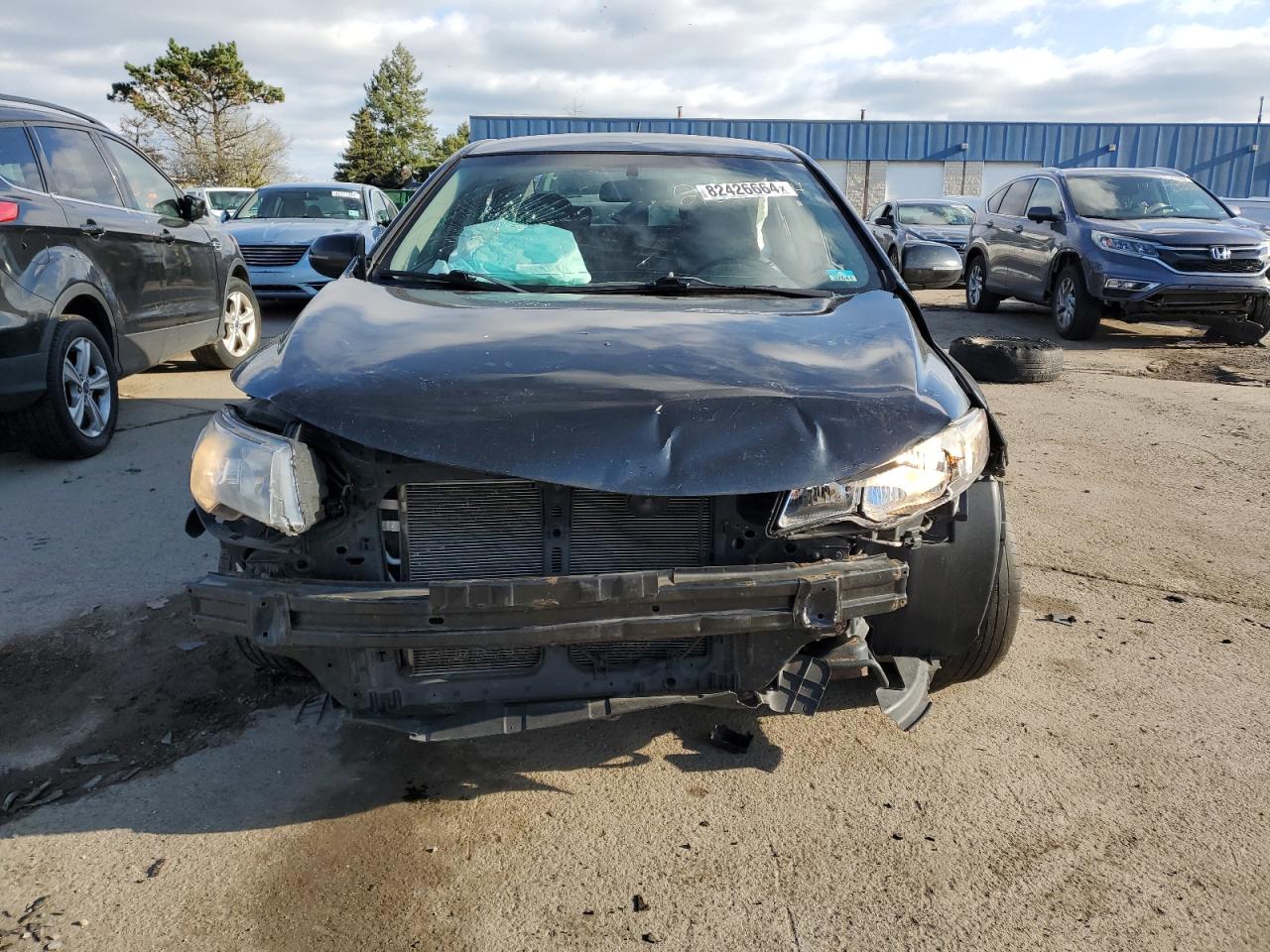 2013 KIA Forte VIN KNAFU4A25D5734323 Copart auction photo, front end damage thumbnail 4