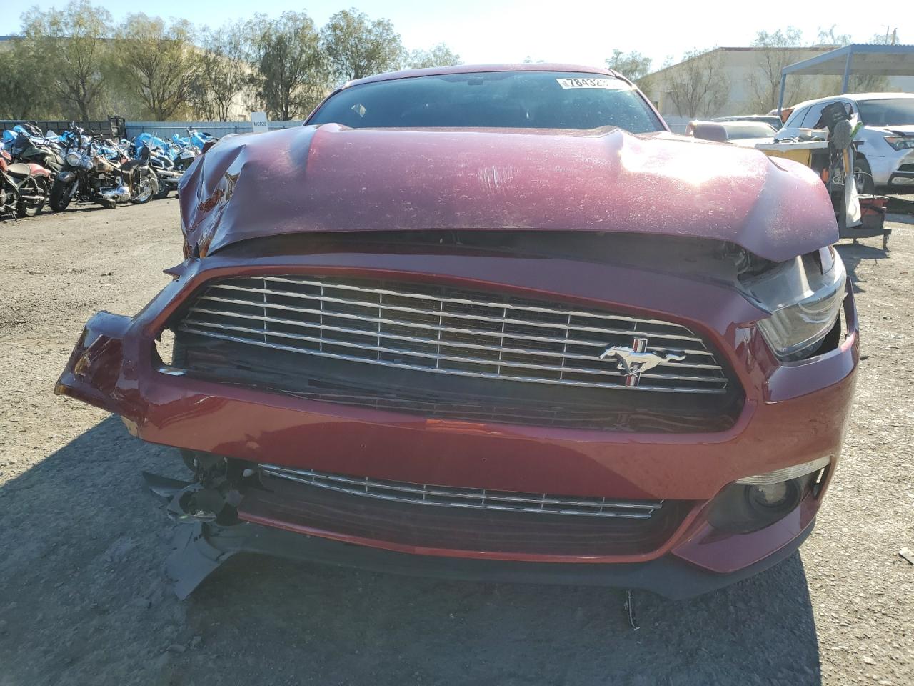 2017 Ford Mustang VIN 1FA6P8TH7H5302685 Copart auction photo, front end / side damage thumbnail 5
