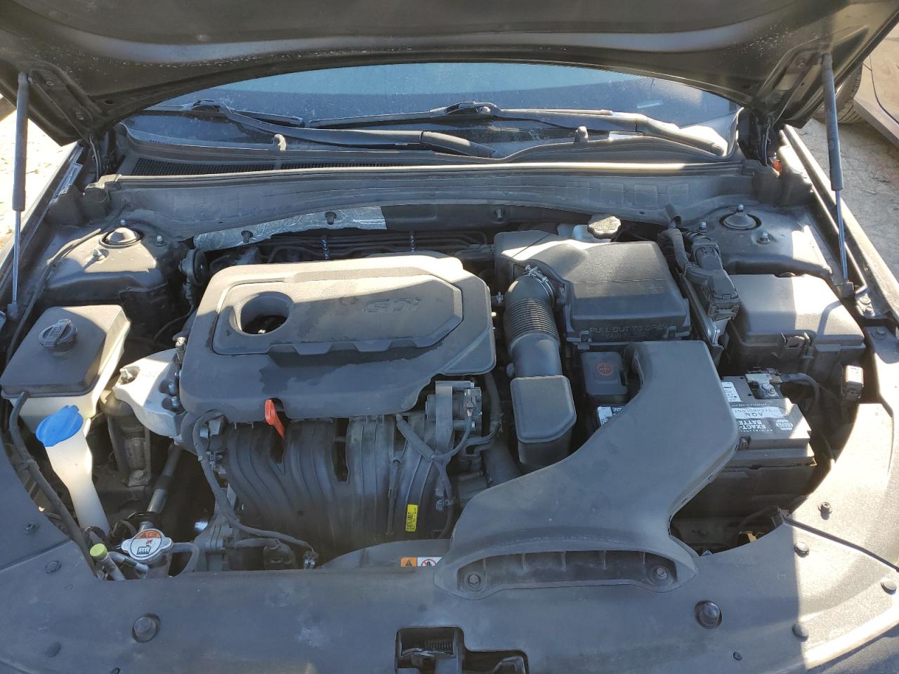 2016 KIA Optima VIN 5XXGU4L37GG048393 Copart auction photo, side / front end damage thumbnail 11