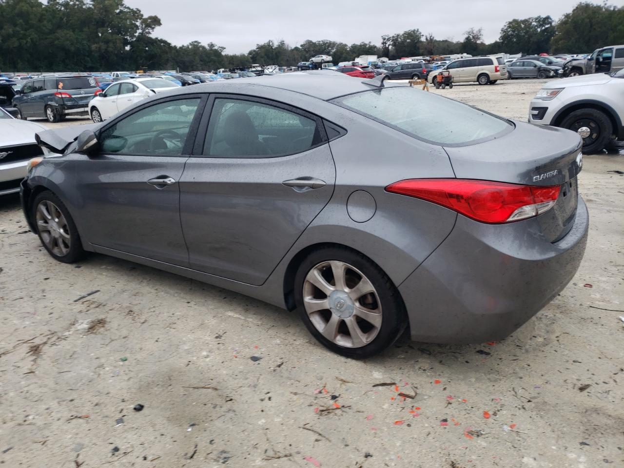 2011 Hyundai Elantra VIN 5NPDH4AE9BH040790 Copart auction photo, front end / side damage thumbnail 2