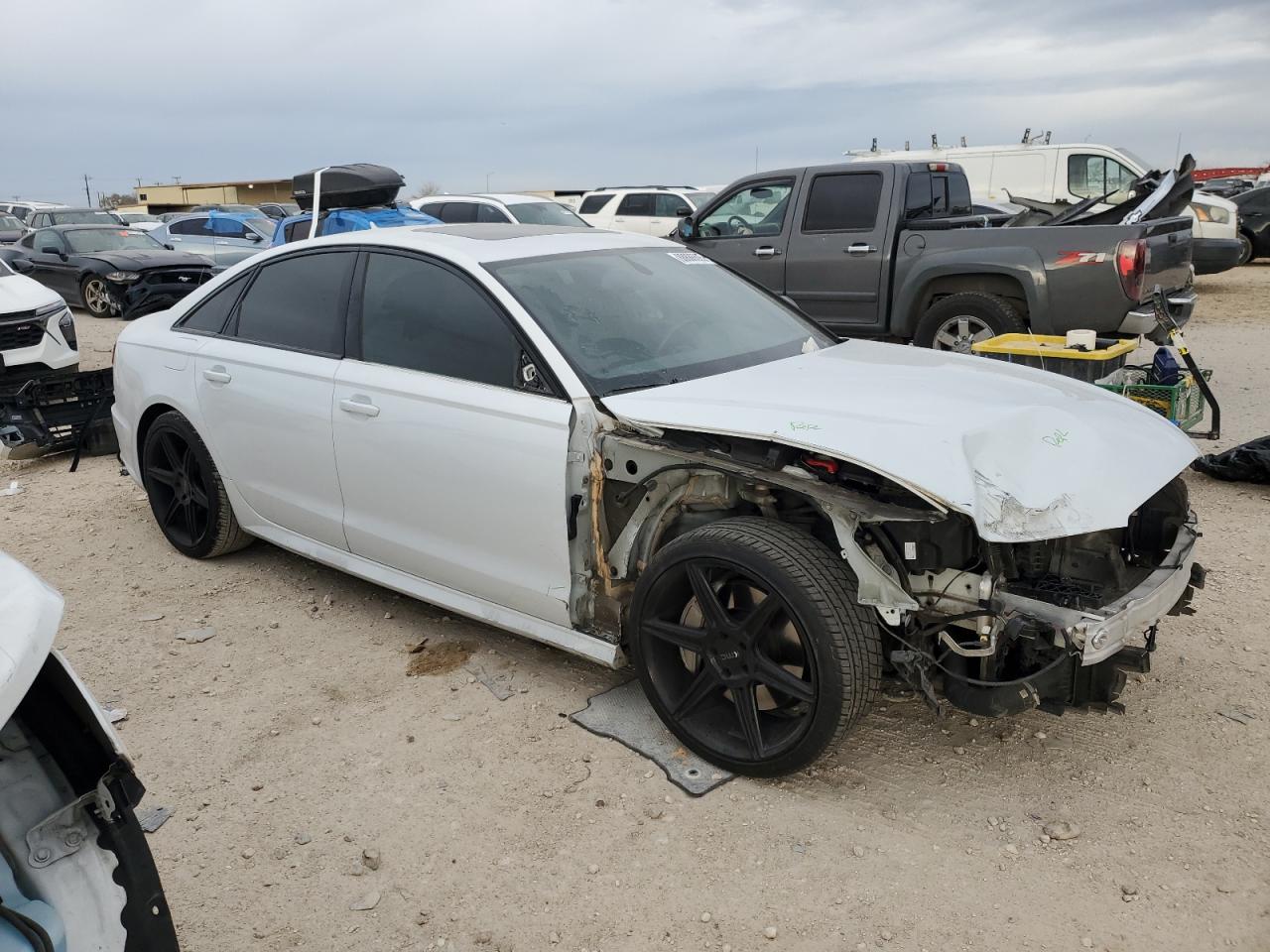 2018 Audi A6 VIN WAUC8AFC6JN104474 Copart auction photo, front end / stripped damage thumbnail 4