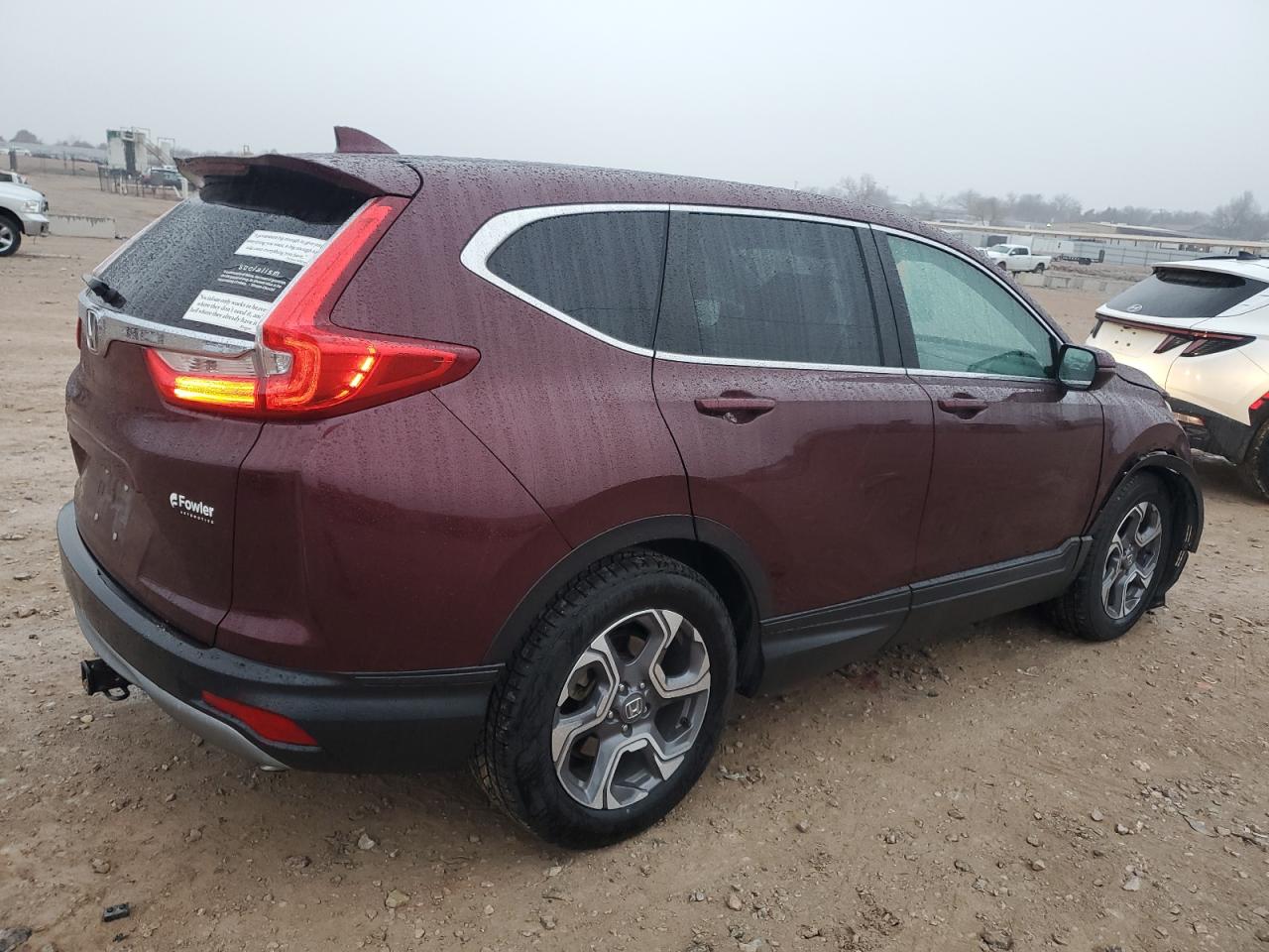 2018 Honda CR-V VIN 7FARW1H87JE044798 Copart auction photo, front end / side damage thumbnail 3