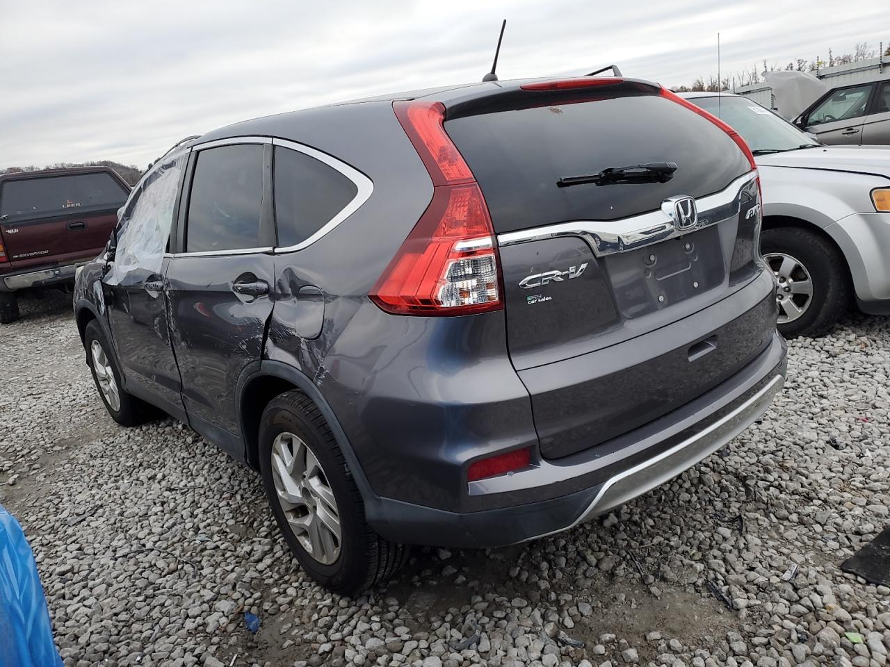 2015 Honda CR-V VIN 2HKRM4H58FH648975 Copart auction photo, rollover damage thumbnail 2