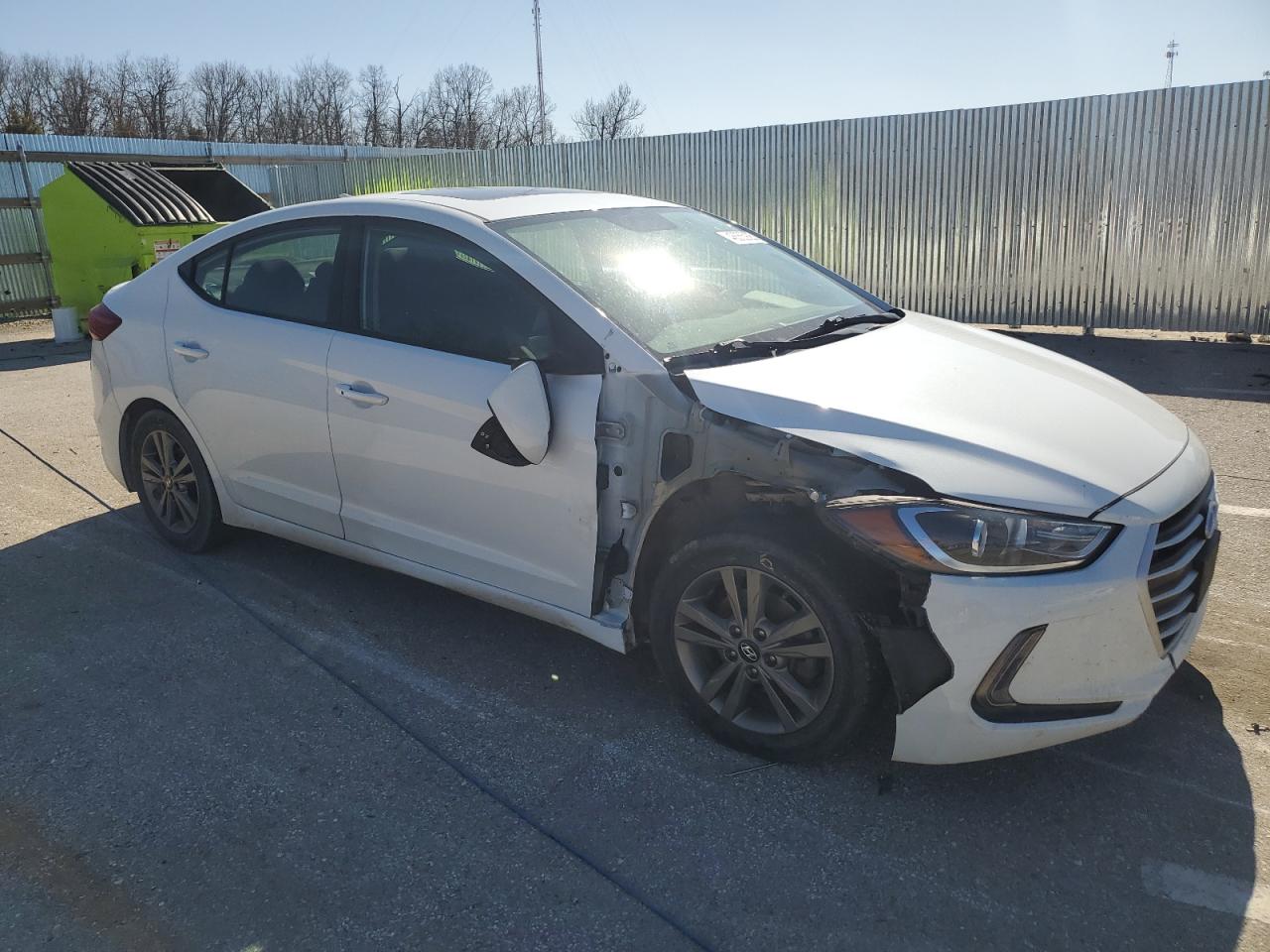 2018 Hyundai Elantra VIN 5NPD84LF5JH351721 Copart auction photo, front end / hail damage thumbnail 4