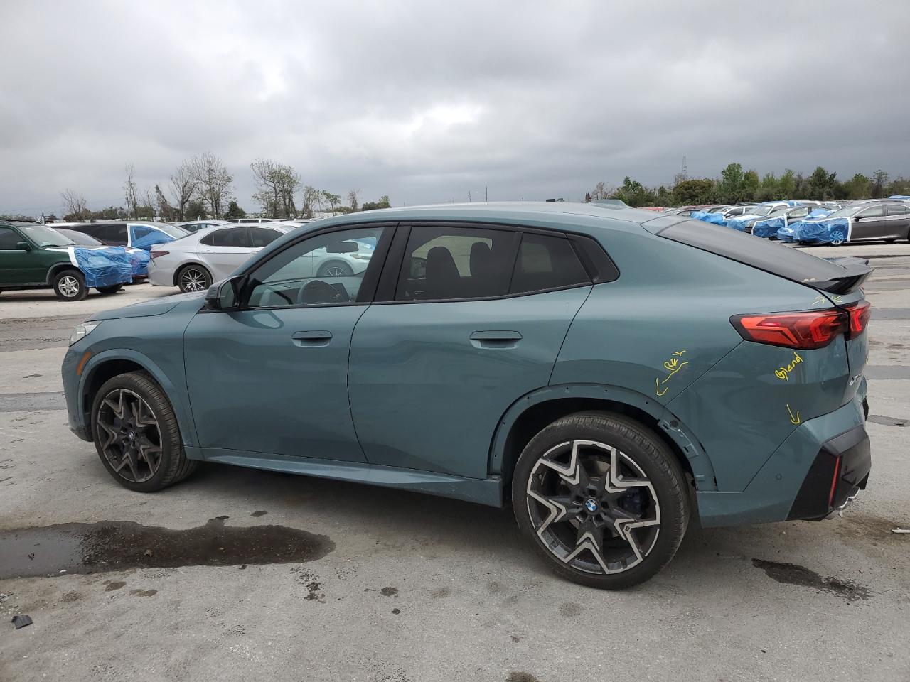 2024 BMW X2 VIN WBX83GM09R5Y61810 Copart auction photo, rear end / side damage thumbnail 2