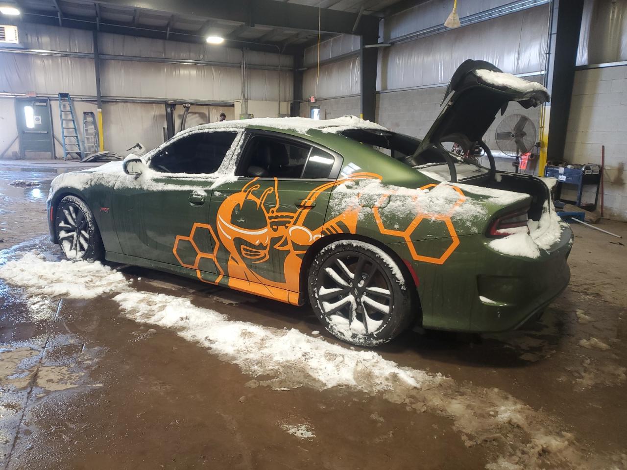2019 Dodge Charger VIN 2C3CDXGJ4KH549230 Copart auction photo, vandalism damage thumbnail 2
