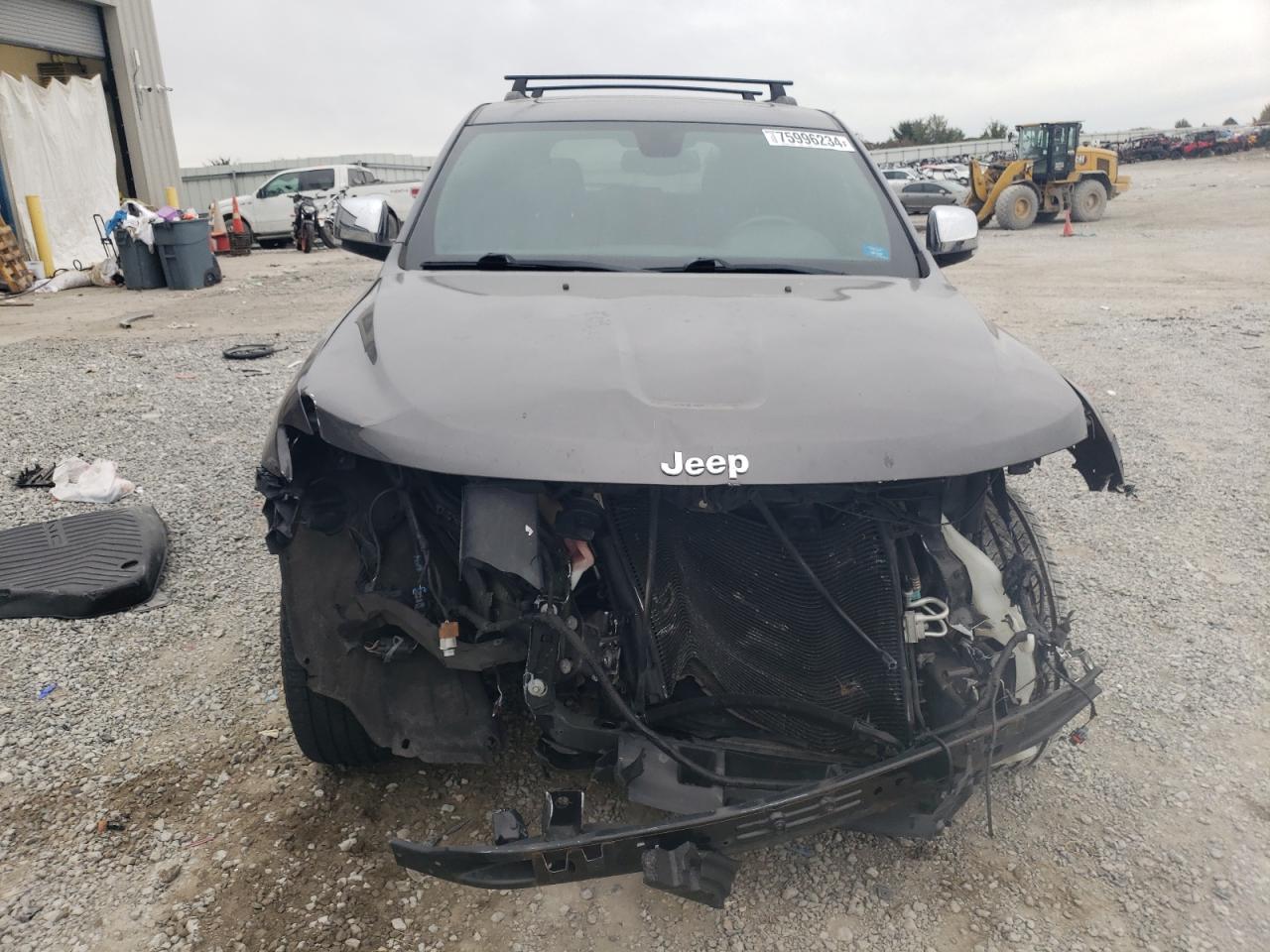 2014 Jeep Grand Cherokee VIN 1C4RJFBG1EC447864 Copart auction photo, front end damage thumbnail 5