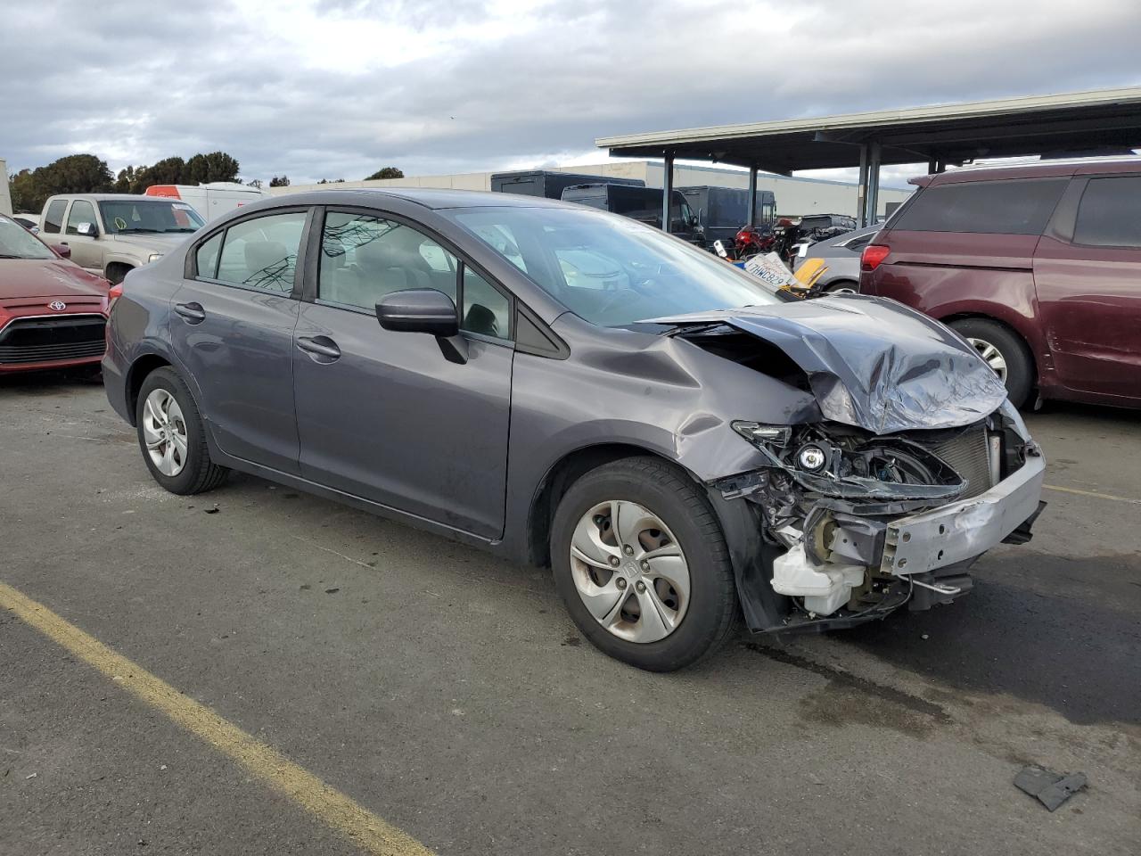 2014 Honda Civic VIN 19XFB2F51EE265477 Copart auction photo, front end damage thumbnail 4