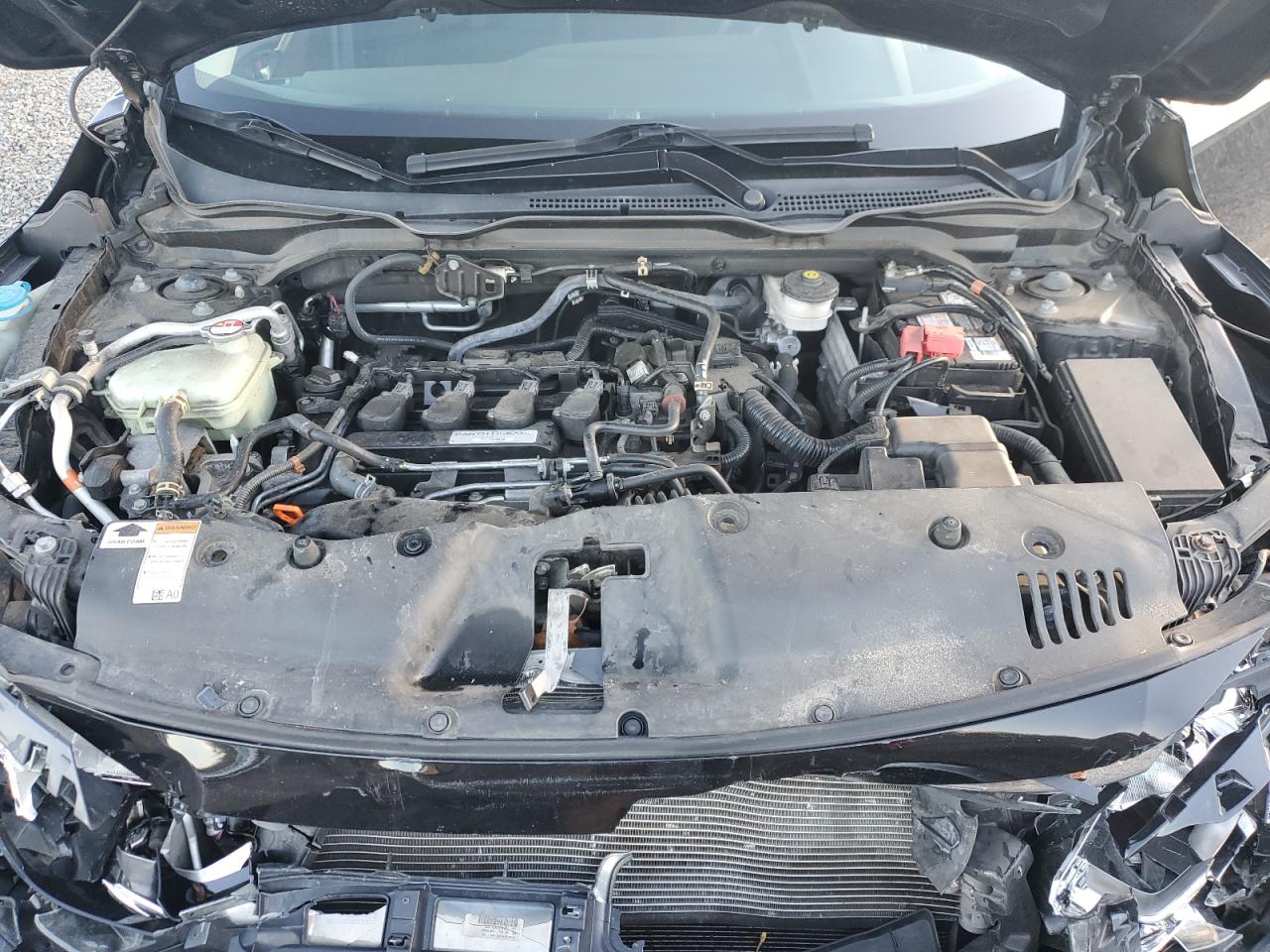 2017 Honda Civic VIN 19XFC1F36HE205513 Copart auction photo, front end / mechanical damage thumbnail 13