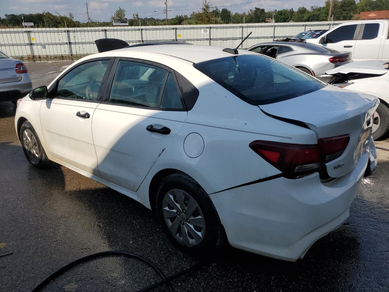 2018 KIA Rio VIN 3KPA24AB2JE062773 Copart auction photo, rear end damage thumbnail 2