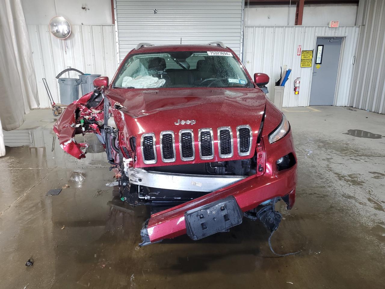 2015 Jeep Grand Cherokee VIN 1C4PJMCB2FW523638 Copart auction photo, front end / side damage thumbnail 5