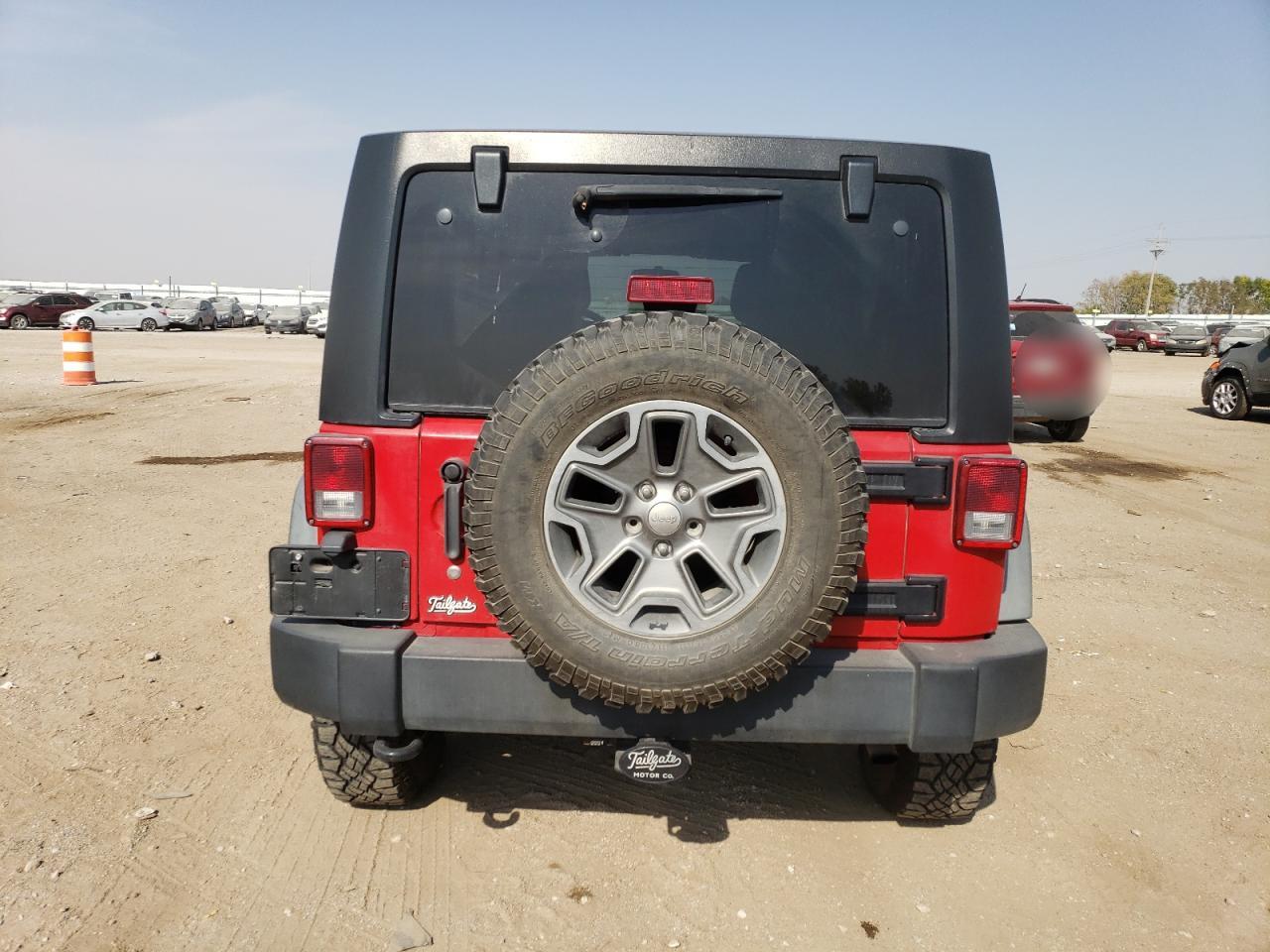 2012 Jeep Wrangler VIN 1C4BJWDG1CL156079 Copart auction photo, front end / hail damage thumbnail 6