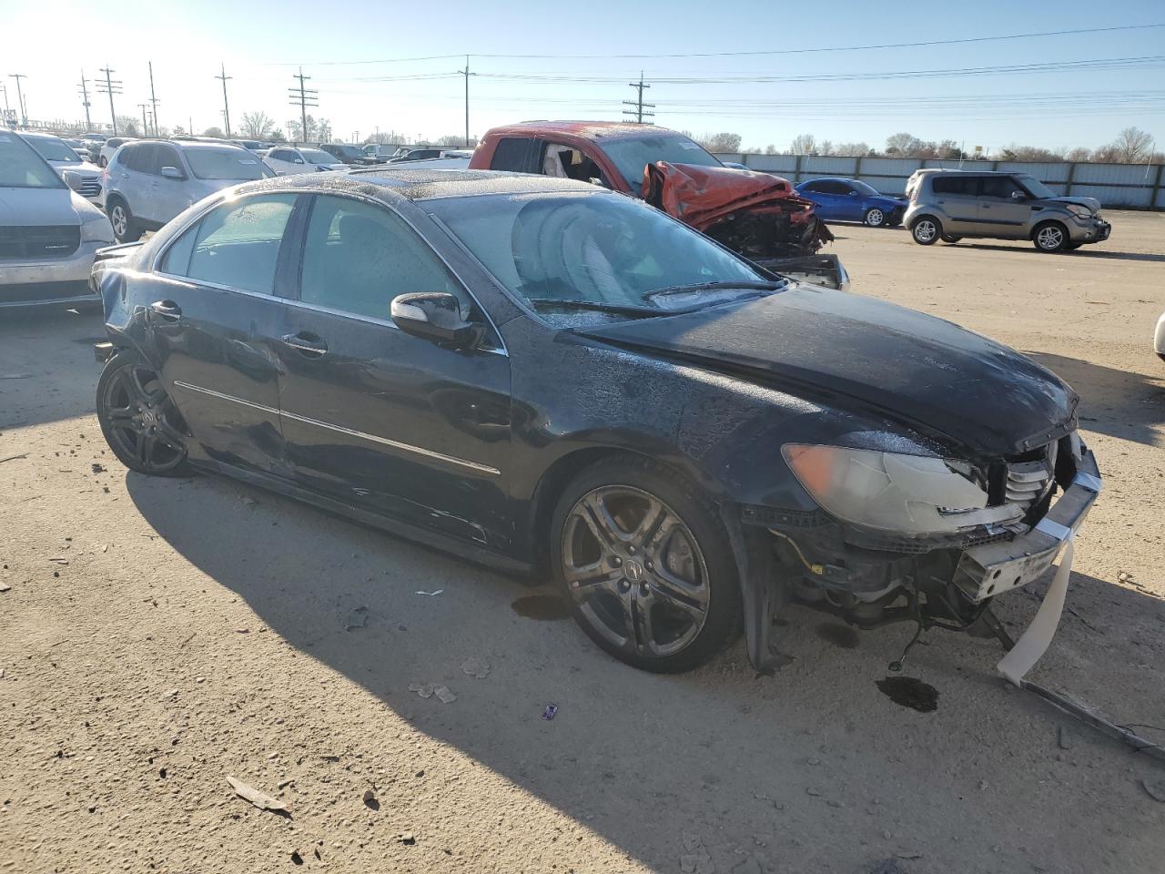 2005 Acura RL VIN JH4KB16505C011189 Copart auction photo, all over / undercarriage damage thumbnail 4