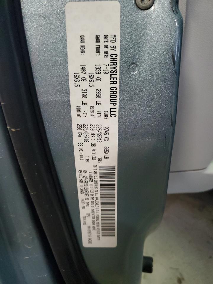 2010 Chrysler Town & Country VIN 2A4RR5D13AR392101 Copart auction photo, front end / side damage thumbnail 13