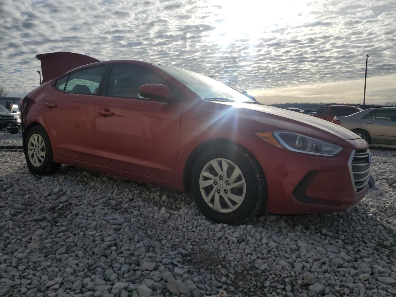 2017 Hyundai Elantra VIN 5NPD74LF4HH081653 Copart auction photo, rear end damage thumbnail 4
