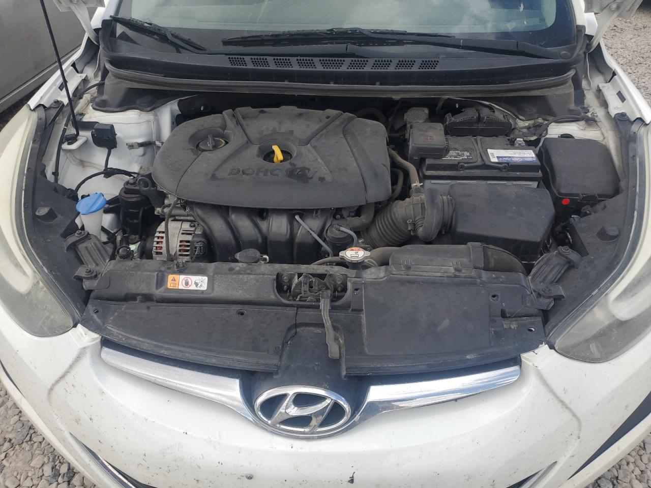 2016 Hyundai Elantra VIN 5NPDH4AE2GH701020 Copart auction photo, water/flood damage thumbnail 11