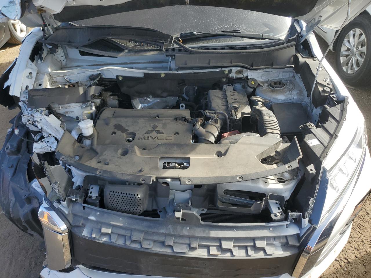 2021 Mitsubishi Outlander VIN JA4ARUAU1MU022634 Copart auction photo, side / front end damage thumbnail 12