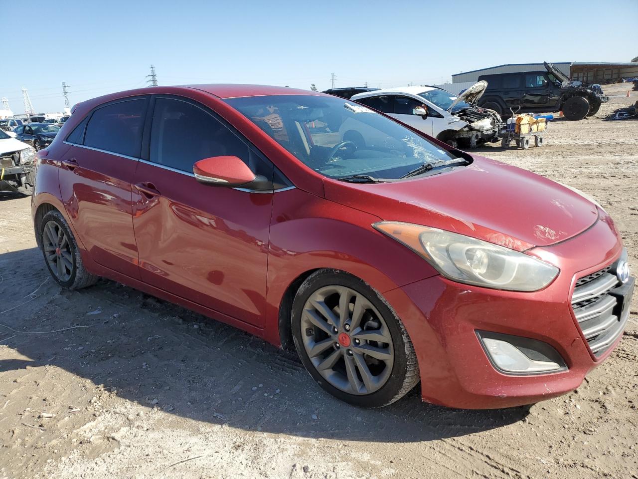 2016 Hyundai Elantra VIN KMHD35LH1GU341395 Copart auction photo, front end / undercarriage damage thumbnail 4