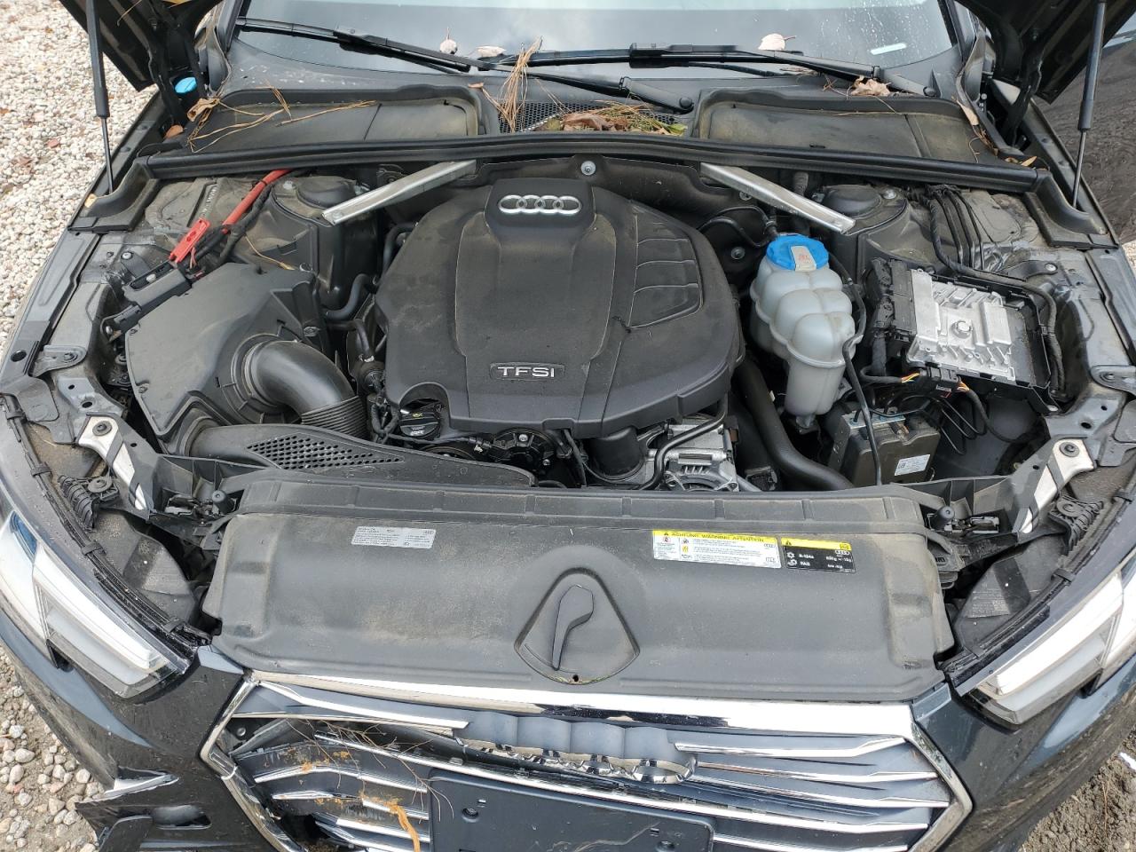 2017 Audi A4 VIN WAUDNAF49HN054640 Copart auction photo, front end / side damage thumbnail 11