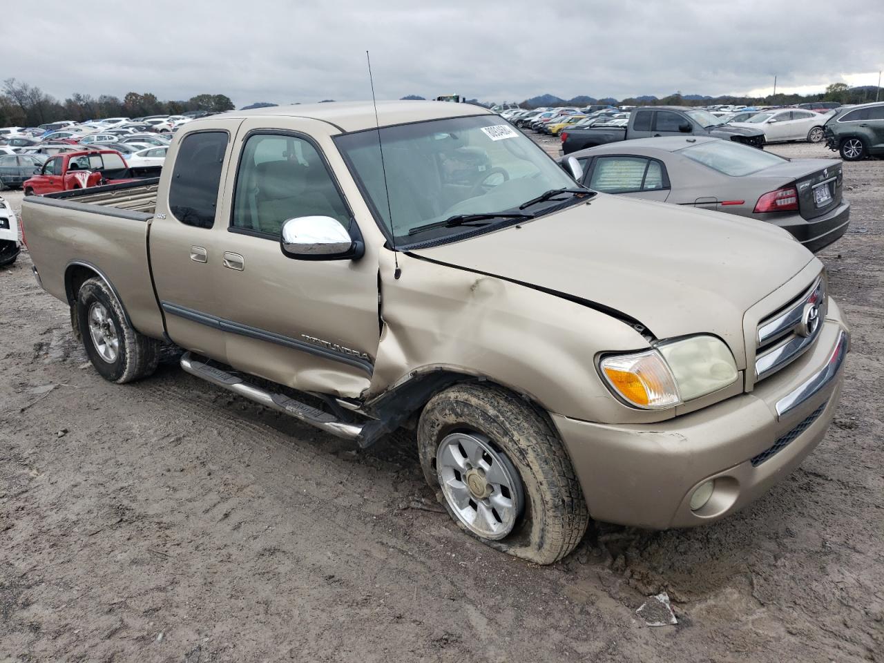 2005 Toyota Tundra VIN 5TBRT34105S459142 Copart auction photo, all over damage thumbnail 4