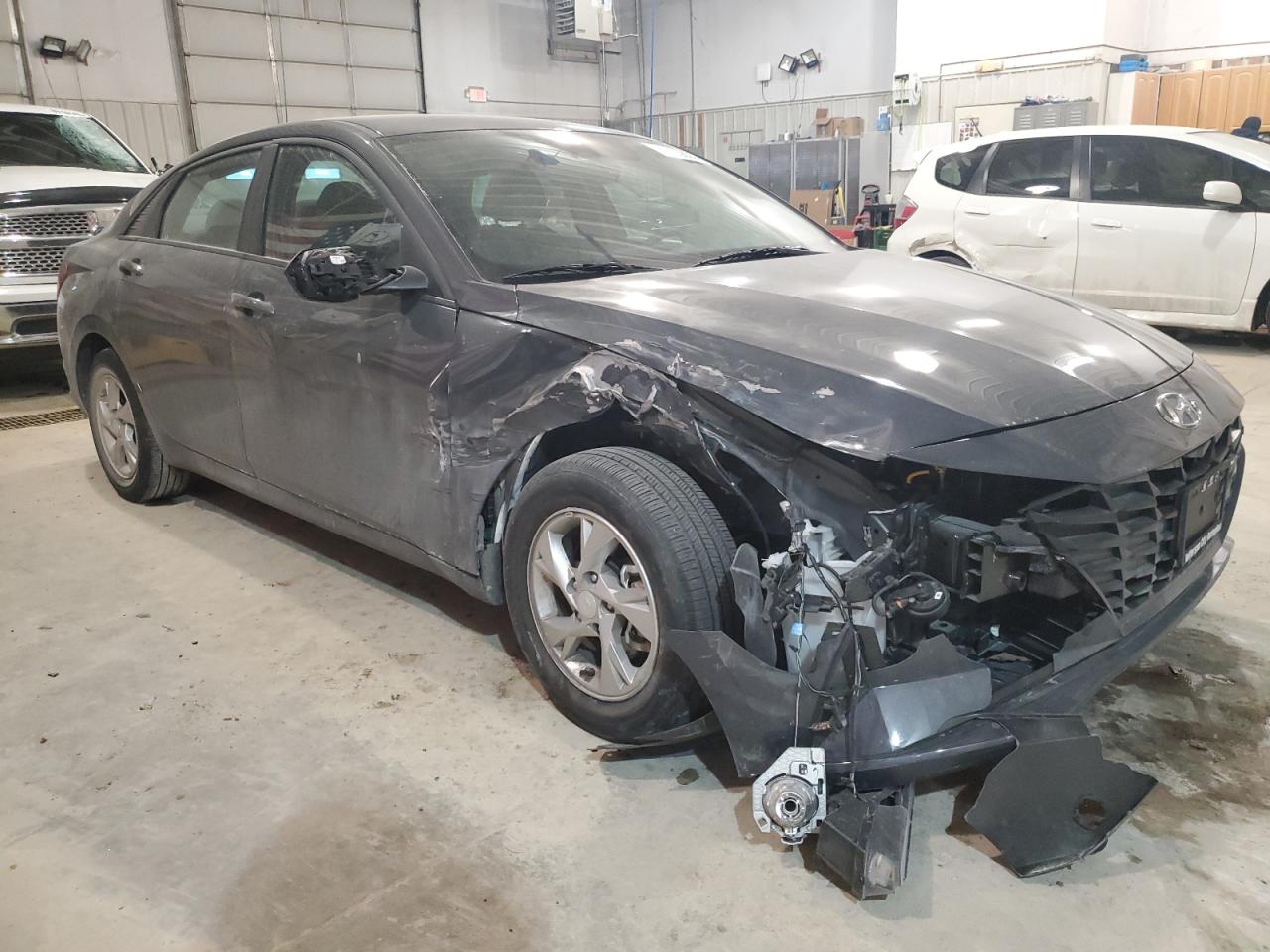 2023 Hyundai Elantra VIN KMHLL4AG0PU599049 Copart auction photo, front end / side damage thumbnail 4