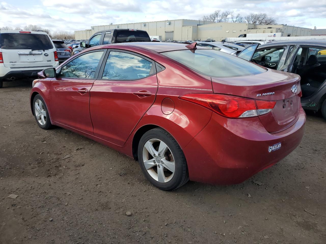 2013 Hyundai Elantra VIN 5NPDH4AE4DH319082 Copart auction photo, front end damage thumbnail 2