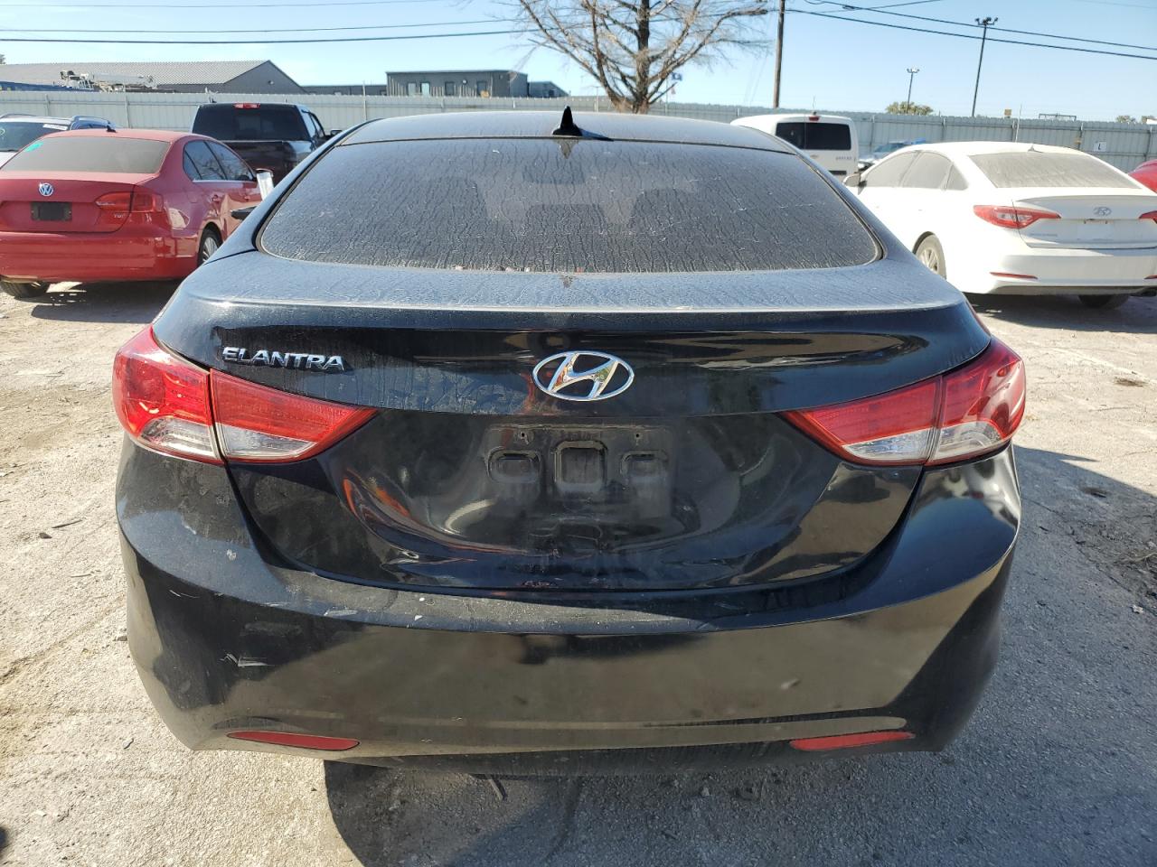 2013 Hyundai Elantra VIN KMHDH4AE0DU797582 Copart auction photo, vandalism / side damage thumbnail 6