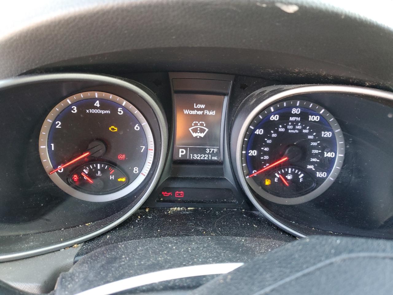 2014 Hyundai Santa Fe VIN KM8SM4HF4EU073798 Copart auction photo, front end / side damage thumbnail 9
