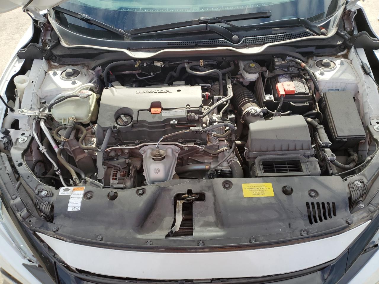 2019 Honda Civic VIN 19XFC2F62KE046836 Copart auction photo, front end / side damage thumbnail 11