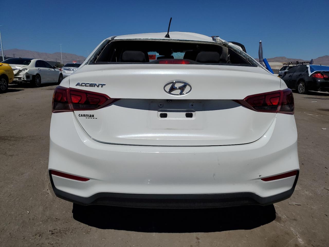 2018 Hyundai Accent VIN 3KPC24A39JE035121 Copart auction photo, side damage thumbnail 6