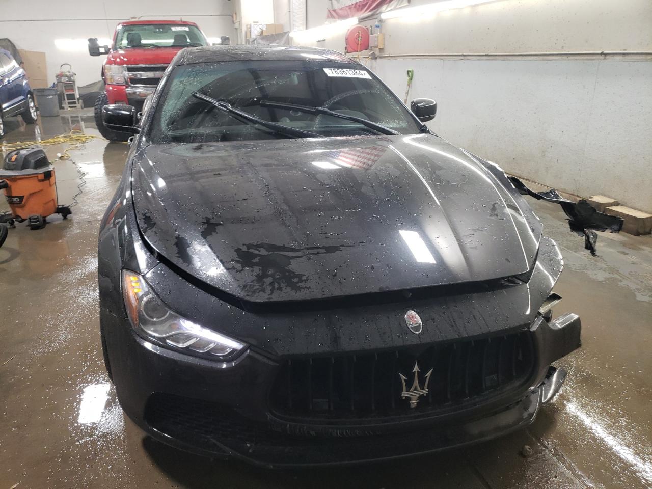 2016 Maserati Ghibli VIN ZAM57RTAXG1170862 Copart auction photo, front end damage thumbnail 5