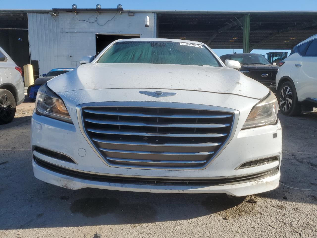 2015 Hyundai Genesis VIN KMHGN4JE8FU062888 Copart auction photo, front end / rear end damage thumbnail 5