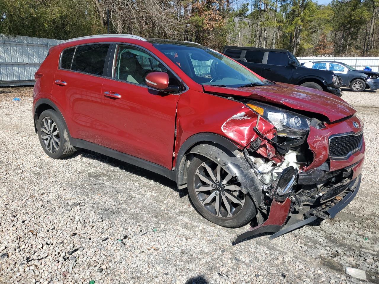 2017 KIA Sportage VIN KNDPN3AC9H7251919 Copart auction photo, front end / side damage thumbnail 4