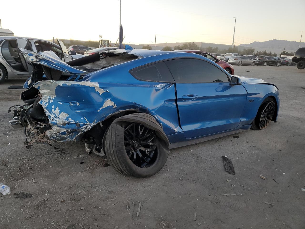 2021 Ford Mustang VIN 1FA6P8CF8M5126089 Copart auction photo, all over damage thumbnail 3