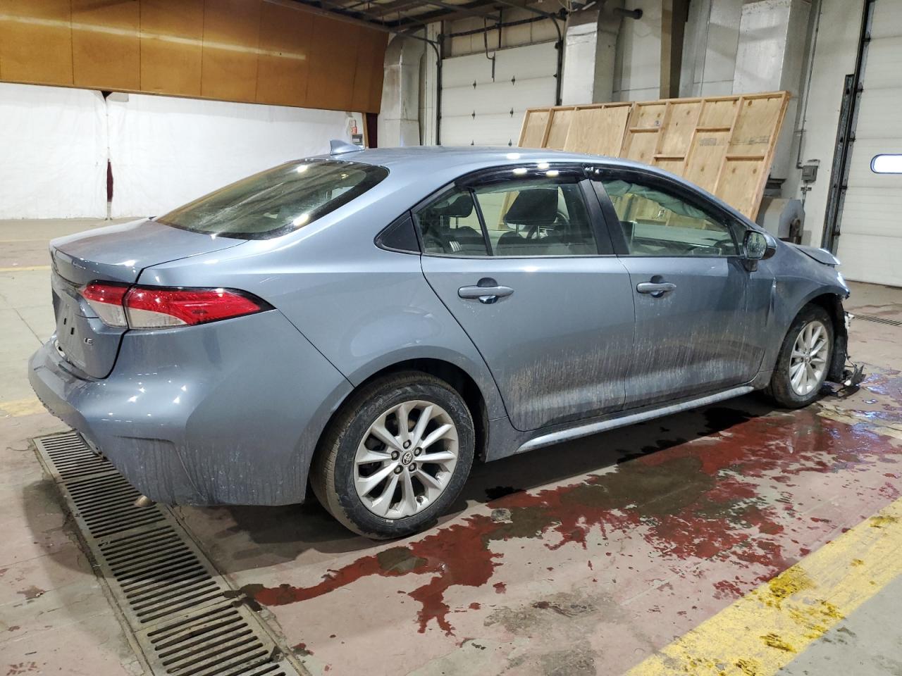 2021 Toyota Corolla VIN JTDVPMAE4MJ128437 Copart auction photo, front end / rear end damage thumbnail 3