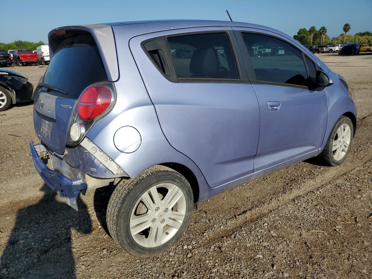 2015 Chevrolet Spark VIN KL8CB6S91FC733938 Copart auction photo, rear end / minor dent/scratches damage thumbnail 3