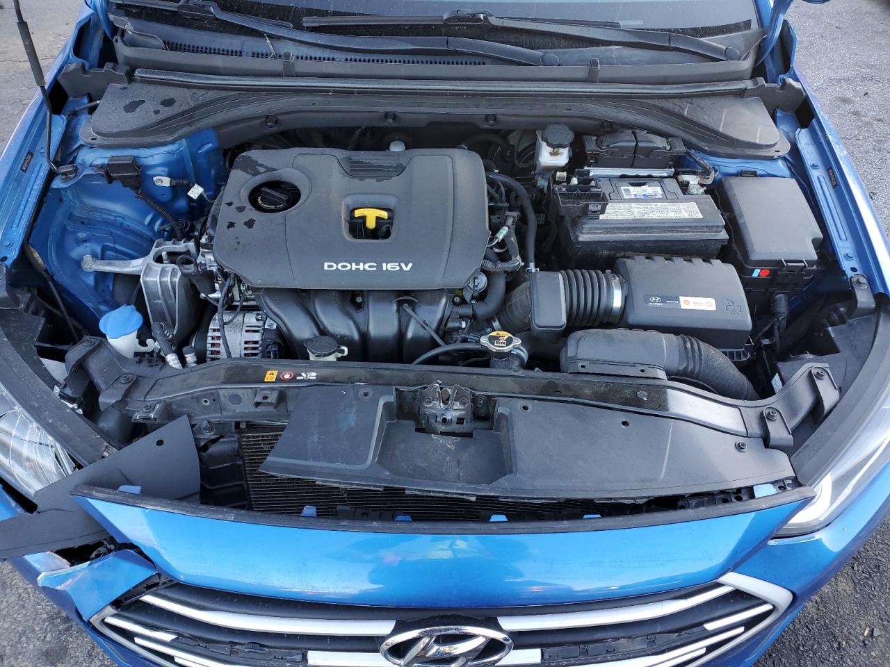 2018 Hyundai Elantra VIN 5NPD84LF0JH222401 Copart auction photo, front end damage thumbnail 11