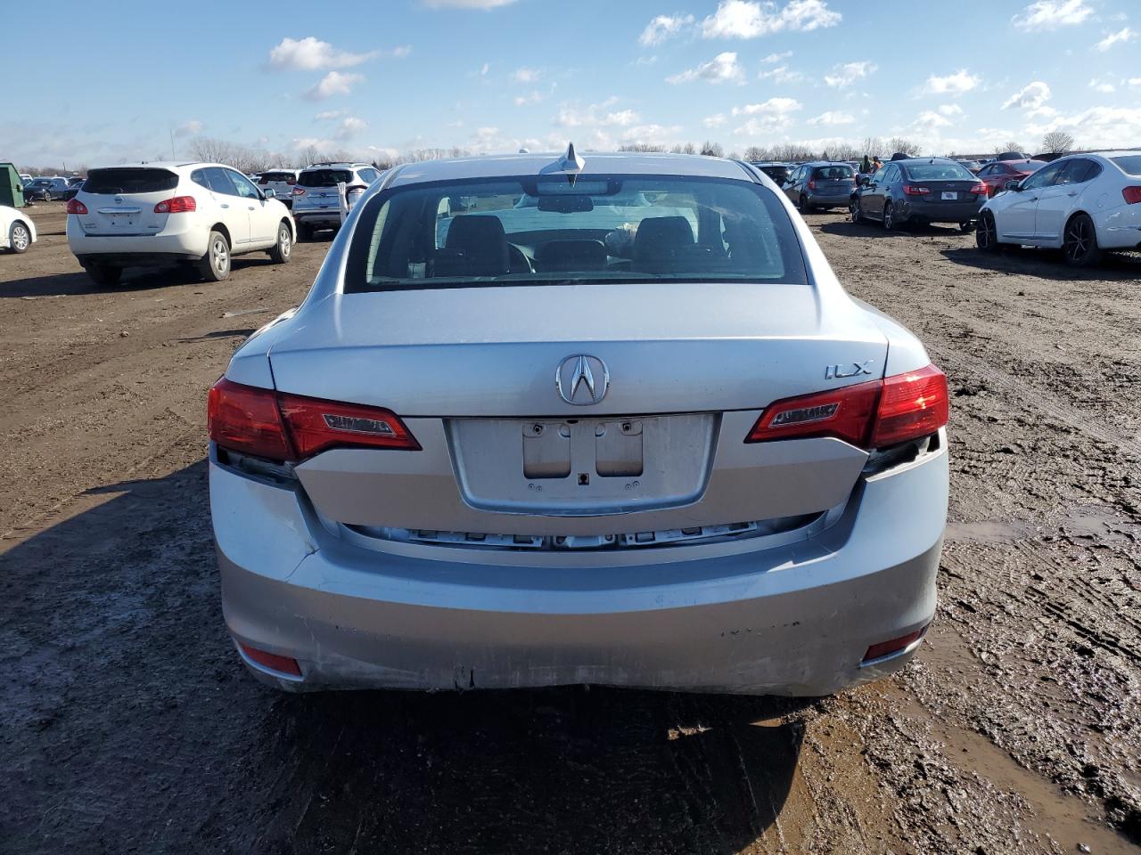 2013 Acura ILX VIN 19VDE1F77DE004999 Copart auction photo, front end / rear end damage thumbnail 6