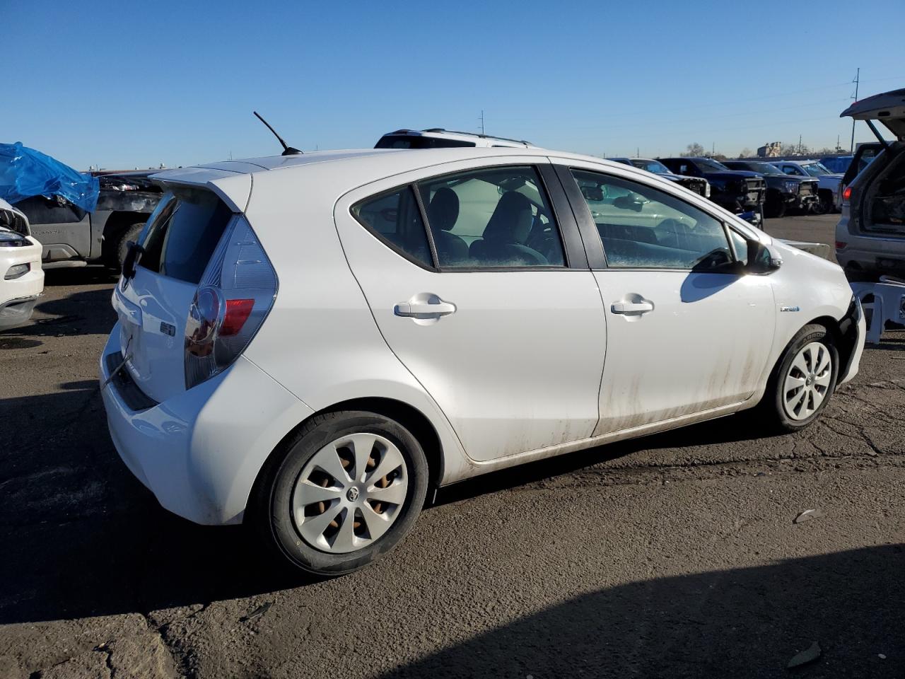 2012 Toyota Prius VIN JTDKDTB30C1502821 Copart auction photo, front end damage thumbnail 3