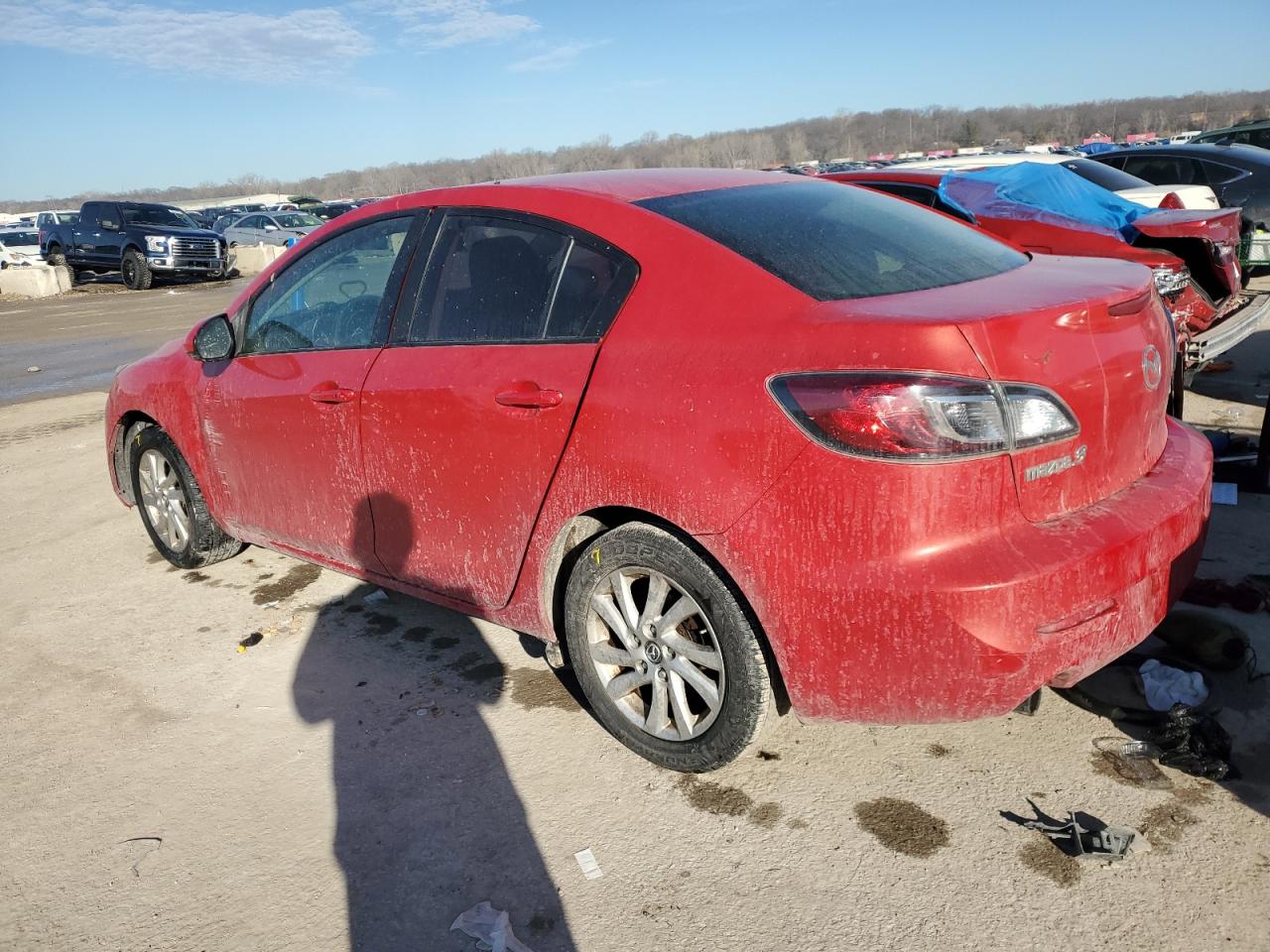 2013 Mazda 3 VIN JM1BL1V70D1754284 Copart auction photo, front end damage thumbnail 2