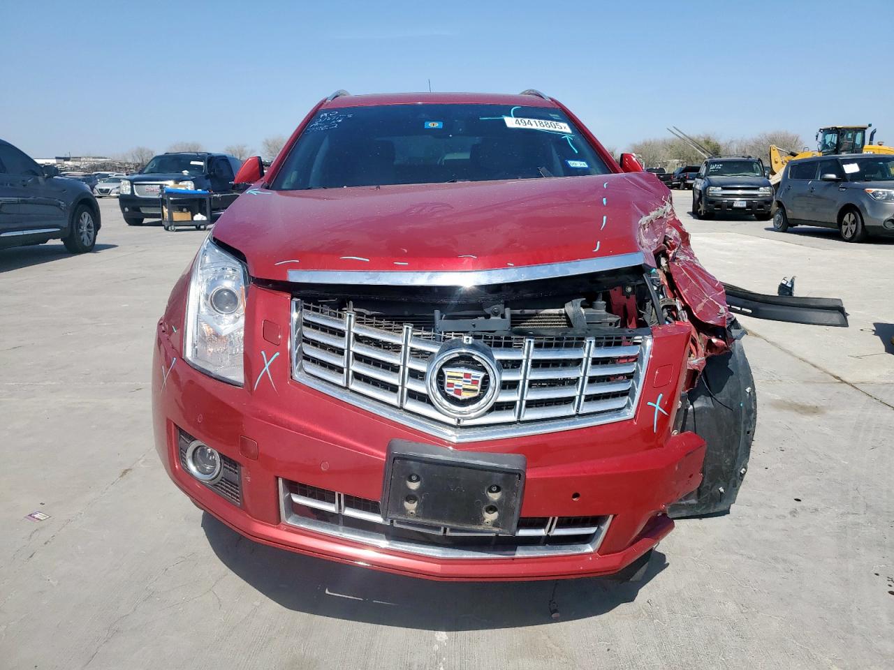 2013 Cadillac SRX VIN 3GYFNEE3XDS543862 Copart auction photo, front end / side damage thumbnail 5