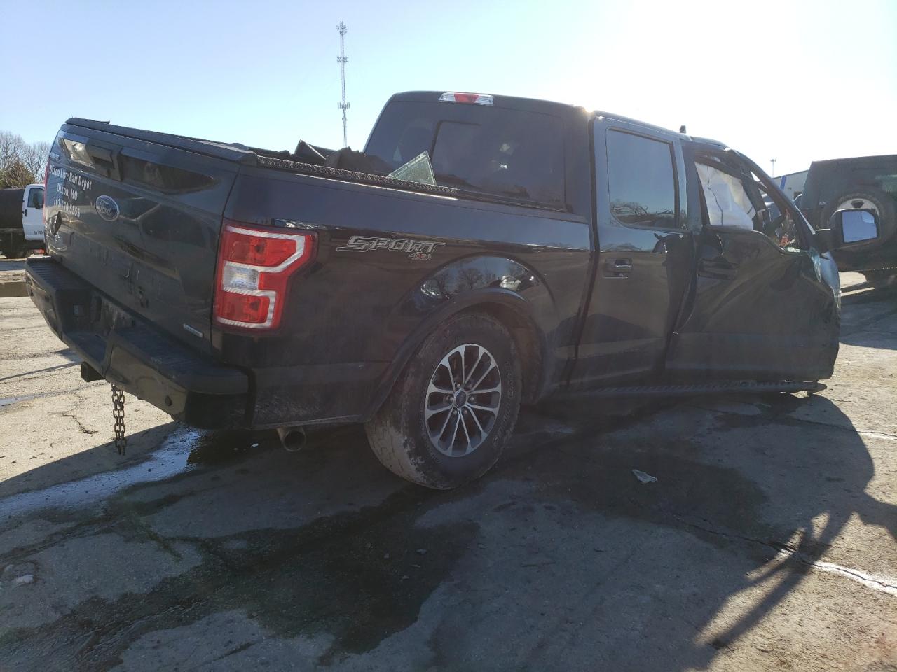 2019 Ford F-150 VIN 1FTEW1EPXKFC44335 Copart auction photo, front end / hail damage thumbnail 3