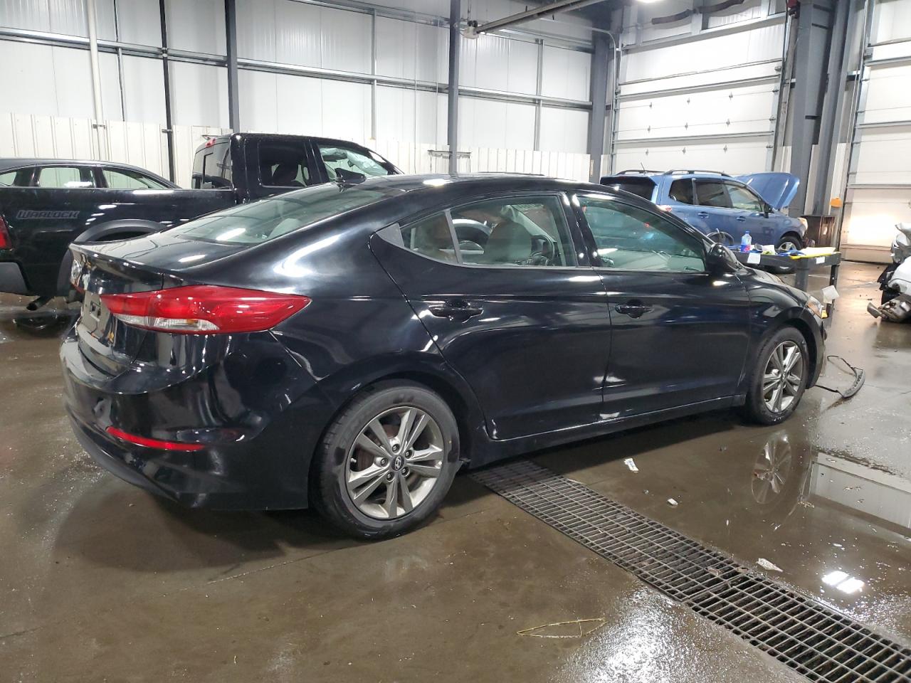 2017 Hyundai Elantra VIN 5NPD84LF9HH081905 Copart auction photo, side / hail damage thumbnail 3