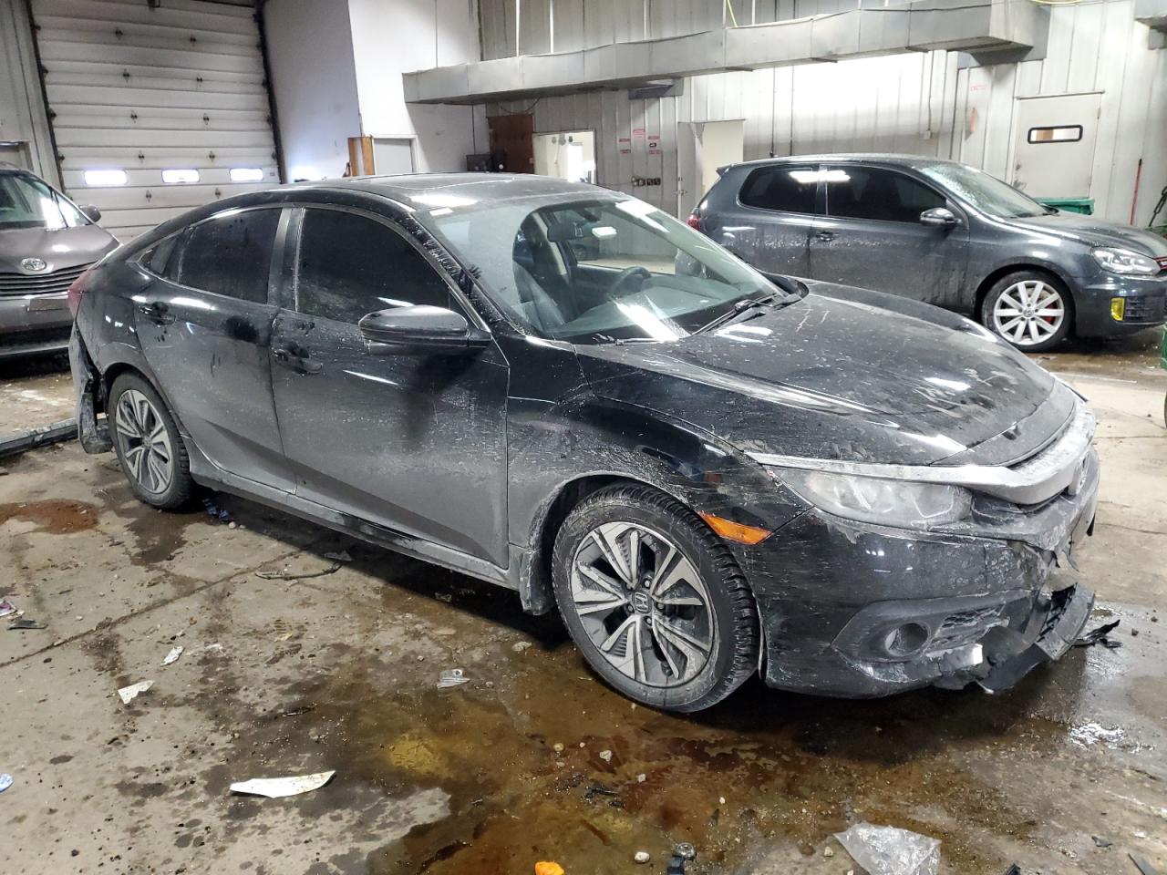 2016 Honda Civic VIN 19XFC1F39GE034142 Copart auction photo, front end damage thumbnail 4