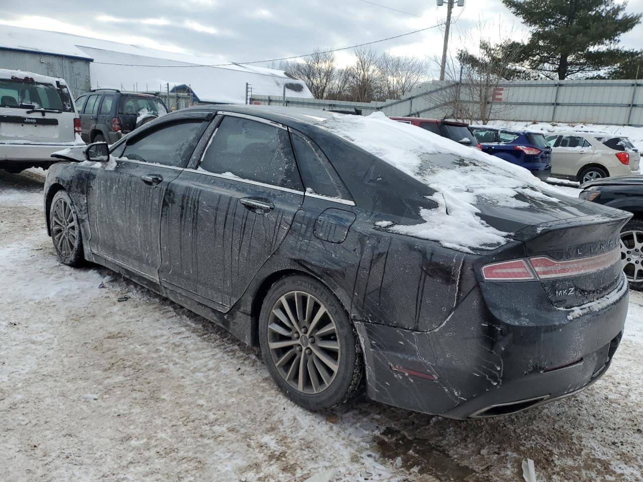 2017 Lincoln MKZ VIN 3LN6L5A93HR605357 Copart auction photo, front end / rear end damage thumbnail 2