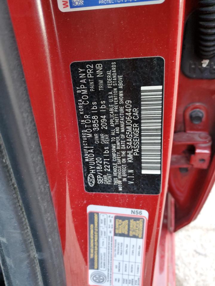 2021 Hyundai Elantra VIN KMHLS4AG5MU064409 Copart auction photo, front end / minor dent/scratches damage thumbnail 12