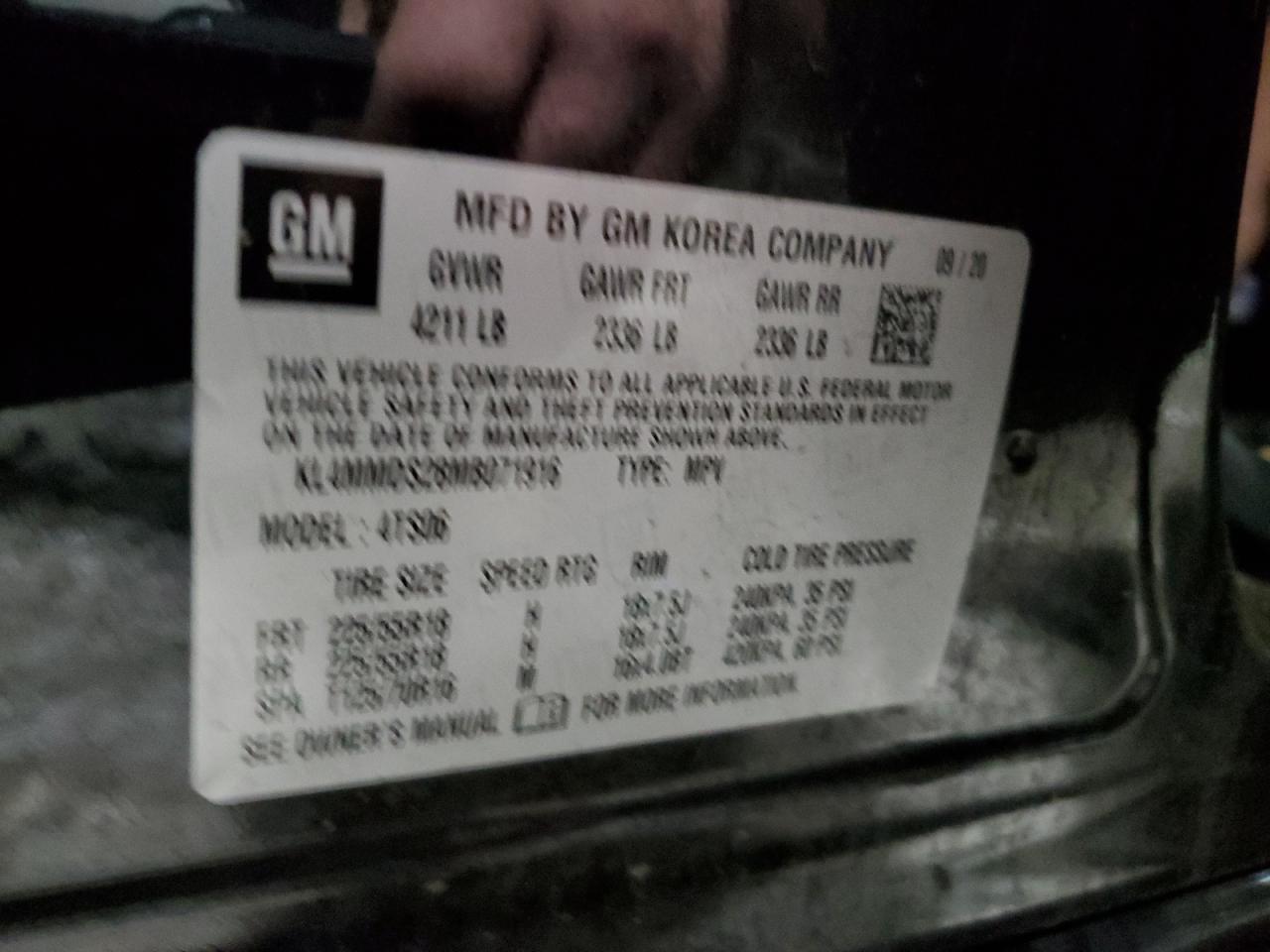2021 Buick Encore VIN KL4MMDS28MB071916 Copart auction photo, rear end damage thumbnail 13