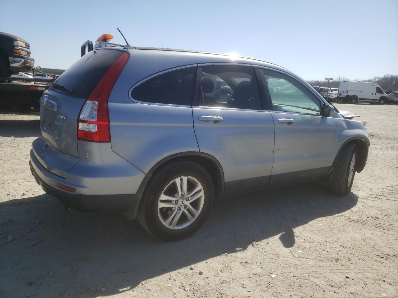 2010 Honda CR-V VIN 5J6RE4H70AL043197 Copart auction photo, front end / side damage thumbnail 3